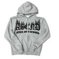 "ASCND FLAMES" Zip up Hoodie (Puff Print)