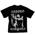 "KISSES & CORPSES" CROPPED T-SHIRT