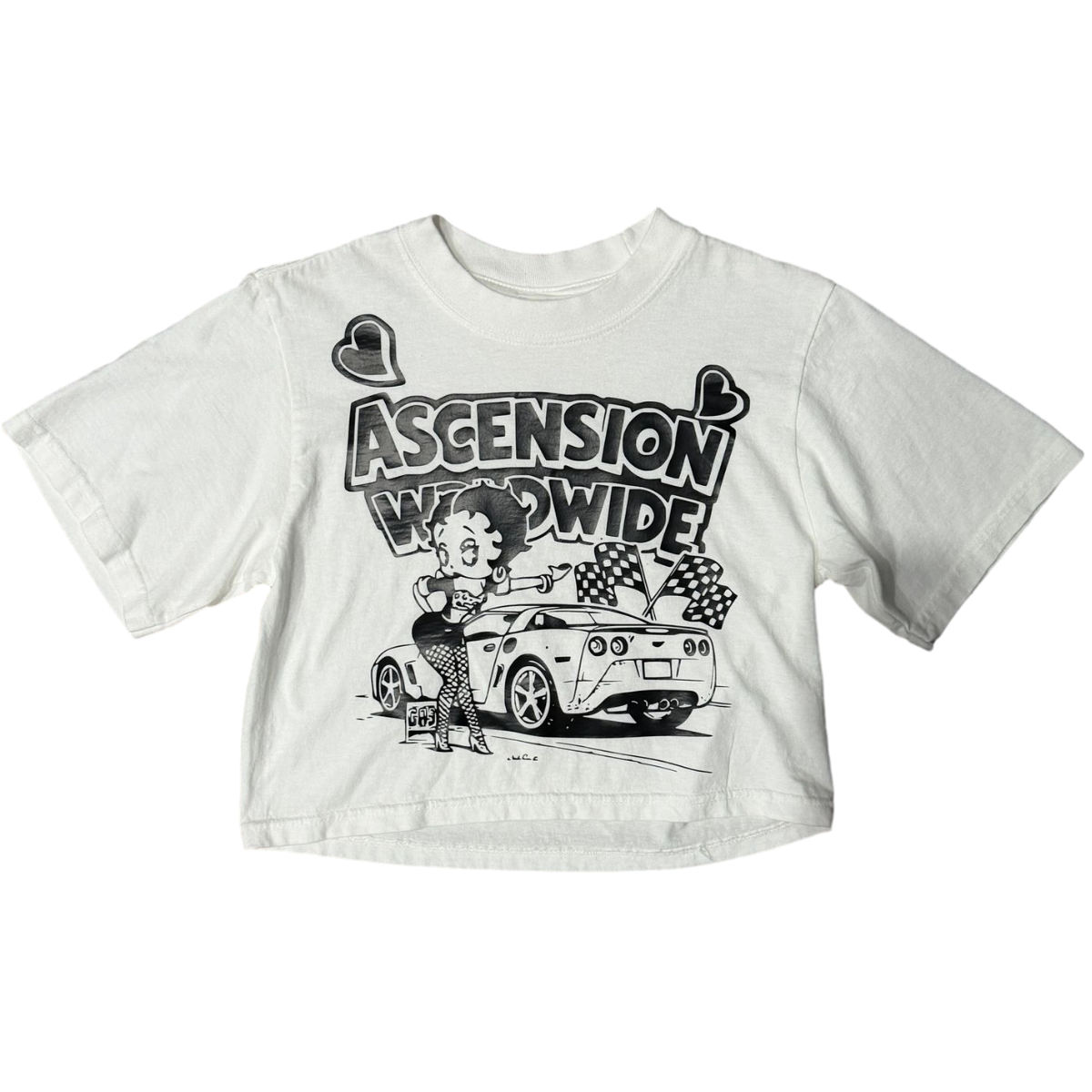 "RACE BOOP" CROP TOP