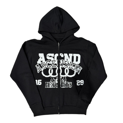 "NEW HEIGHTS" Zipup Hoodie (Puff Print)