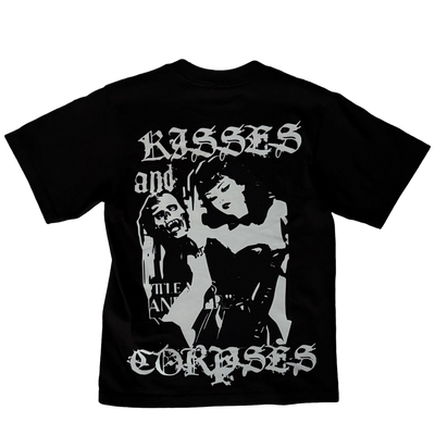 "KISSES & CORPSES" CROPPED T-SHIRT